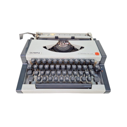 Vintage Olympia Traveller De Luxe Typemachine Met Koffer ‘70 1