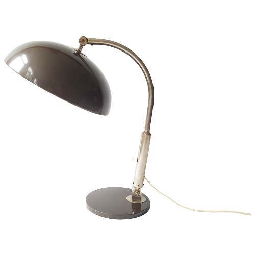 Hala Zeist Model 144 Bureaulamp, Grijs-Zilver, Metaal