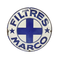 Emaille Bord Filtres Marco 1933