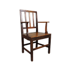 Prachtige Antieke Engelse Begin 19E Eeuw Side Chair Met Armleunigen thumbnail 1