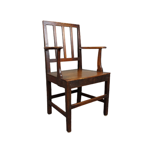 Prachtige Antieke Engelse Begin 19E Eeuw Side Chair Met Armleunigen