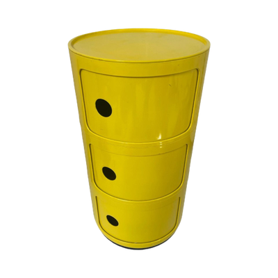 Anna Castelli Ferrieri For Kartell - Storage Unit ‘Componibili’ - Rare, Early, Yellow Edition