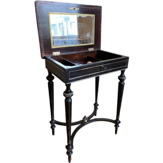Napoleon Iii Toilettafeltje Met Spiegel Frans Antiek 1