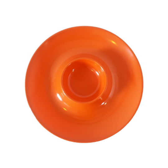 * Retro Schaal Jaren 70 Stijl Oranje Schaal Hapjes Bord 1