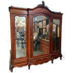 Kledingkast In Barokstijl. Mahonie. thumbnail 1