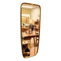 Vintage Wandspiegel Spiegel Mirror Messing Goud