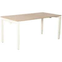 Solidesk Bureau, Bladkleur Naar Keuze, 160 X 80Cm , Hoogte Instelbaar Onderstel