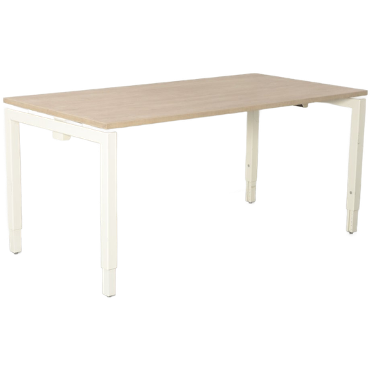 Solidesk Bureau, Bladkleur Naar Keuze, 160 X 80cm , Hoogte Instelbaar Onderstel 1