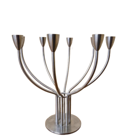 Vintage IKEA , 8 Armige Rvs Kandelaar H Hagberg / M Hagberg 1