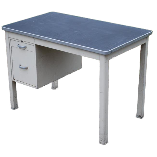 Vintage Klein Metalen Bureau Gispen 1