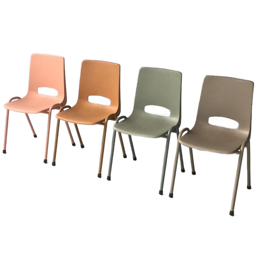 Retro Eettafelstoelen Nieuw Pastel Taupe Roze Oker Prijs P/s 1