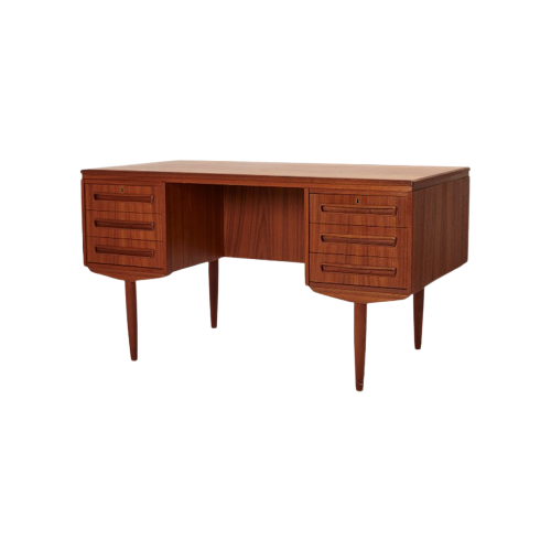 Teak Desk Designed By J. Svenstrup For A.P Møbler, Denmark 1960’S.