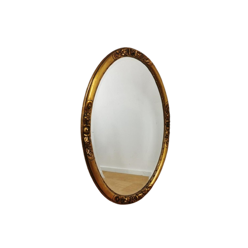 Grote Vintage Ovale Barok Brocante Rococo Spiegel, Schouwspiegel 1