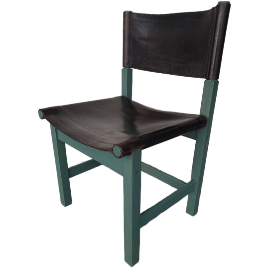 6x Brutalist Vintage Dining Chairs 1