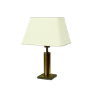 Willy Rizzo Style Brass And Copper Table Lamp 1970s thumbnail 1