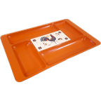 Vintage Hapjes Schaal Kaasplank Retro Oranje Jaren 70 thumbnail 1