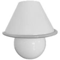 Vintage Glass Mushroom Lamp Vetri Murano 022
