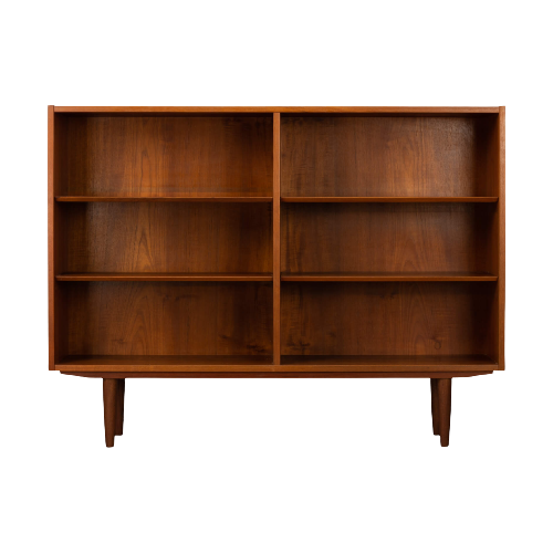 Deens Design Palissander Lage Boekenkast By Hundevad & Co, 1960S