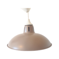 Vintage Metalen Hanglamp Taupe Retro Hanglamp