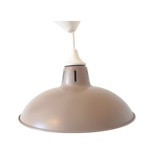 Vintage Metalen Hanglamp Taupe Retro Hanglamp