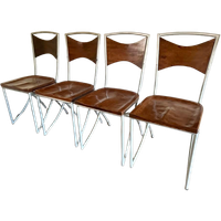 Set Van 4 Vintage Design Stoelen