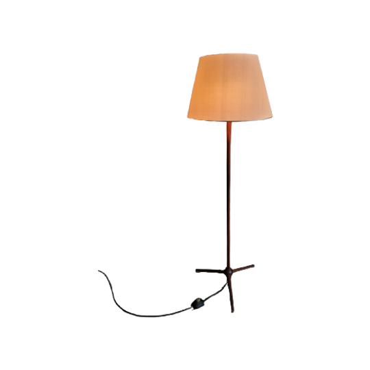 Scandinavische Teakhouten Vloerlamp 1