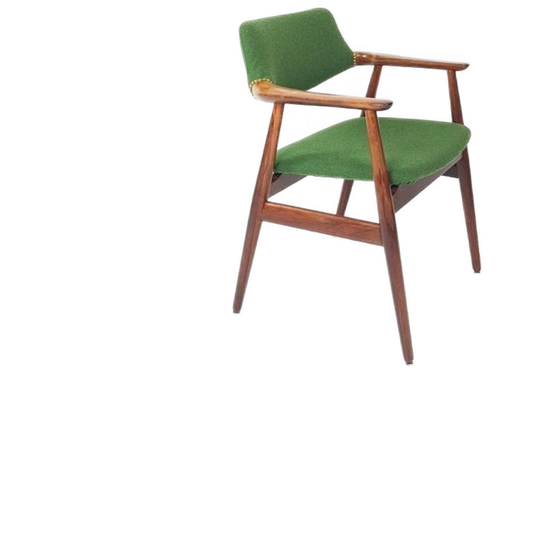 Vintage Deense Stoel Erik Kirkegaard | Nieuw Gestoffeerd 1