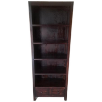 Klassieke Koloniale Boekenkast Afm. 70x30cm En 190cm Hoog.