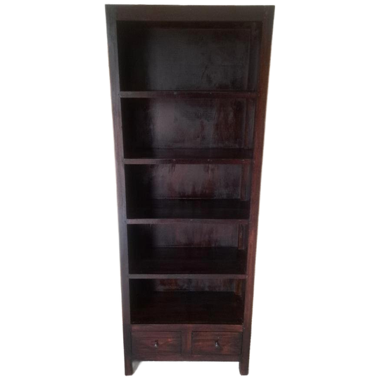 Klassieke Koloniale Boekenkast Afm. 70x30cm En 190cm Hoog. 1