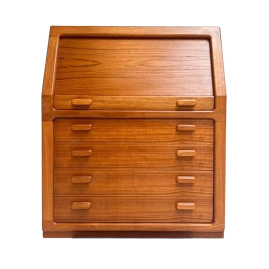 Teakhouten Secretaire Van dyrlund, 1960's 1