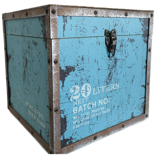 Vintage Loft Opberg Decoratie Box Blauw 1