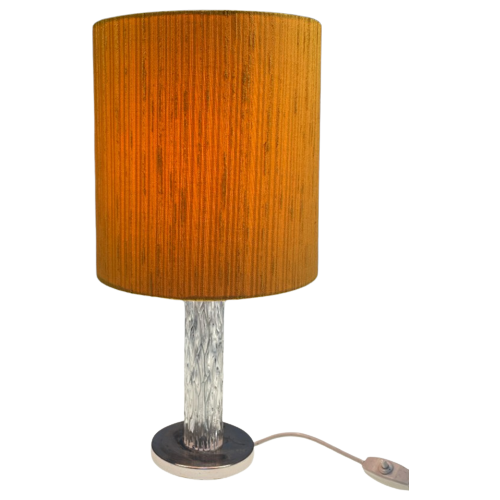 Kaiser Leuchten Tafellamp, Ijsglazen Voet, 1970'S