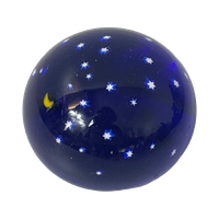 Antica Murrina Veneziana - Handmade - Murano - Glass Paperweight ‘La Notte’ / Starry Night