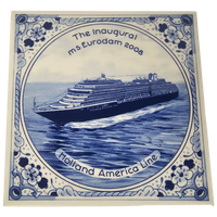 Royal Delft Westraven - 'holland America Line' - Tegel - 2008