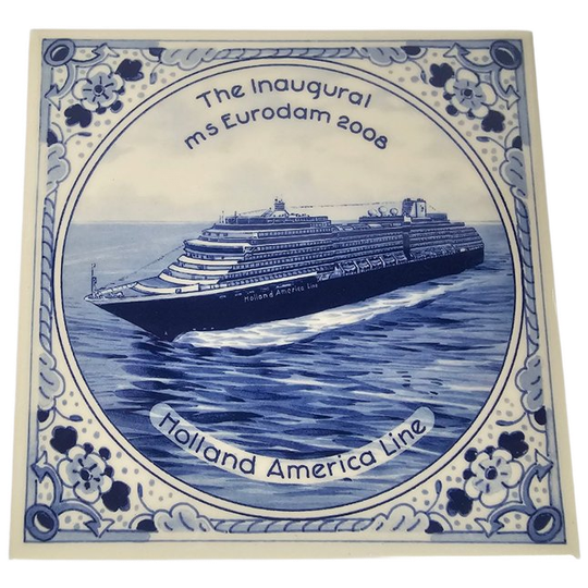Royal Delft Westraven - 'holland America Line' - Tegel - 2008 1