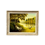 I. Grandidier. Schilderij "Fazantenjacht". thumbnail 1