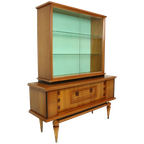 Vintage Vitrine Kast Scandinavische Stijl Jaren 50 Rockabilly thumbnail 1