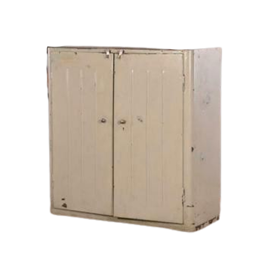 Vintage Ijzeren Fabriekskast, Archiefkast Industrieel 1