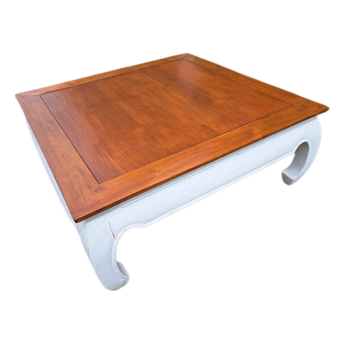 Grote Oosterse Opium Tafel. 110X110Cm En 45Cm Hoog.