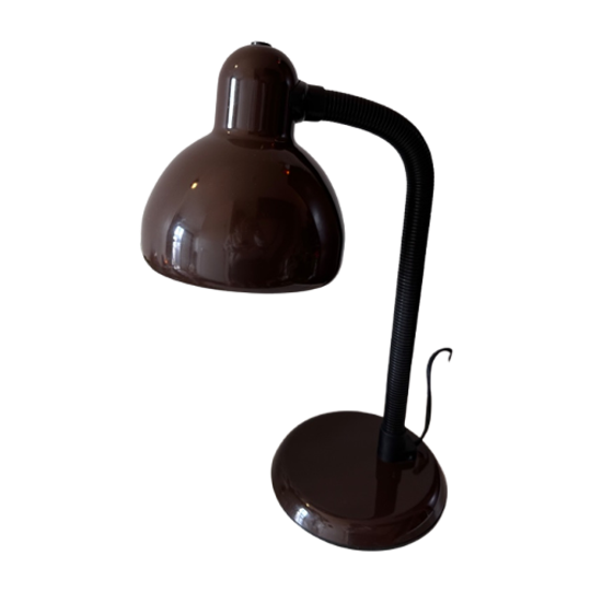 Retro Bruine Buro Lamp Jaren 70 1