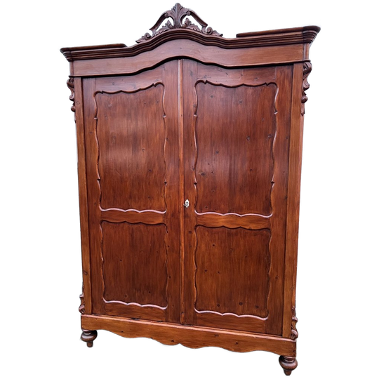 Grenen Kuifkast, Met Planken En Binnenlades, 160 X 210 Cm 1