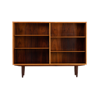 Lage Deens Design Palissander Boekenkast Design By Carlo Jensen Made By Hundevad & Co, 1960S