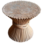 Mcguire Rotan Bamboe Salontafel Bijzettafel Vintage thumbnail 1