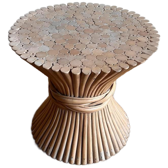 Mcguire Rotan Bamboe Salontafel Bijzettafel Vintage 1