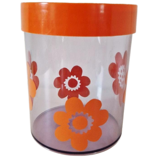 Eric Kold Plastics Vintage Trommel Jaren 70 Oranje Bus 1