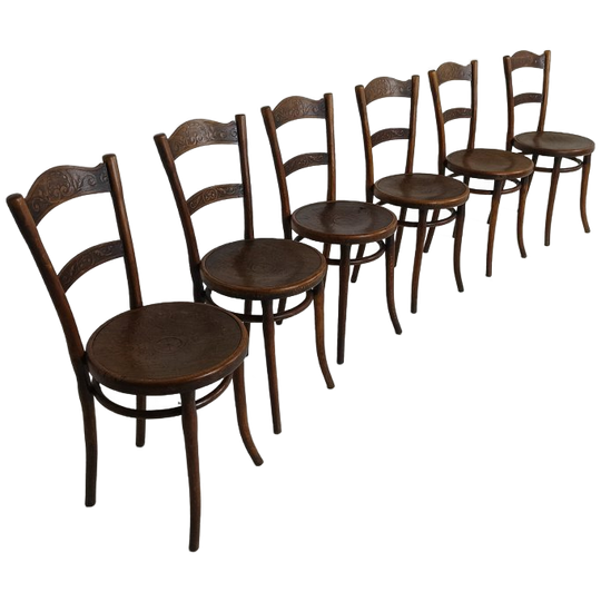 Set Van Zes Thonet-stoelen 1