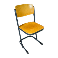 Partij Vintage Schoolstoelen / Stapelstoelen – 3 Stuks