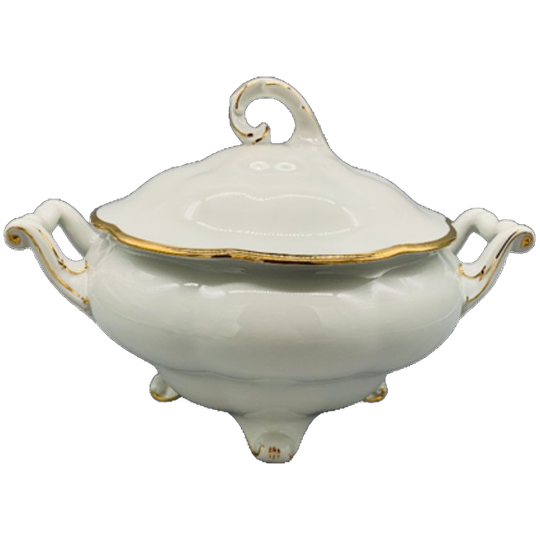 Koenigszelt Vintage Terrine Roomwit/goud 1