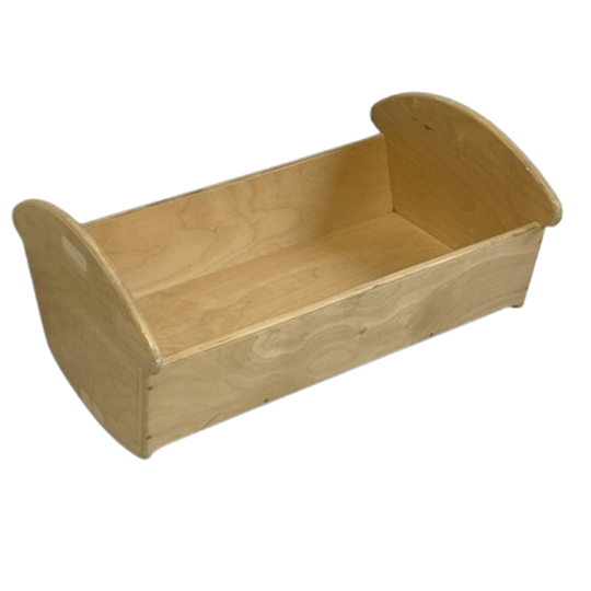Poppen Schommelwiegje Houten Bedje 1