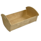 Poppen Schommelwiegje Houten Bedje thumbnail 1